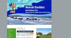 Desktop Screenshot of moerakibouldersholidaypark.co.nz